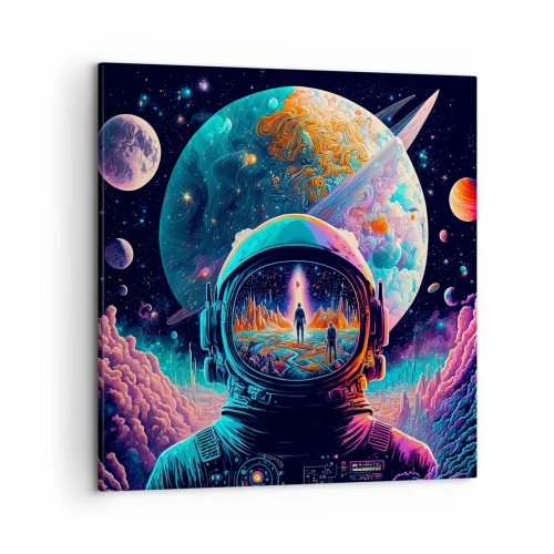 Schilderen op canvas - Filosofen hebben er niet van gedroomd - 50x50 cm