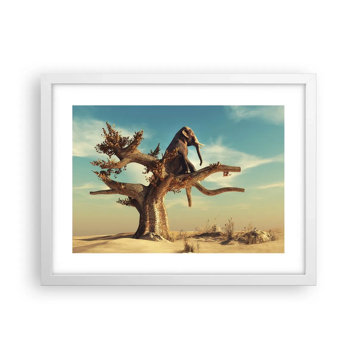 Poster in een witte lijst - Een nieuw gezichtspunt - 40x30 cm