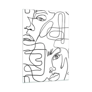 Schilderen op glas - In verwarde emoties - 50x70 cm