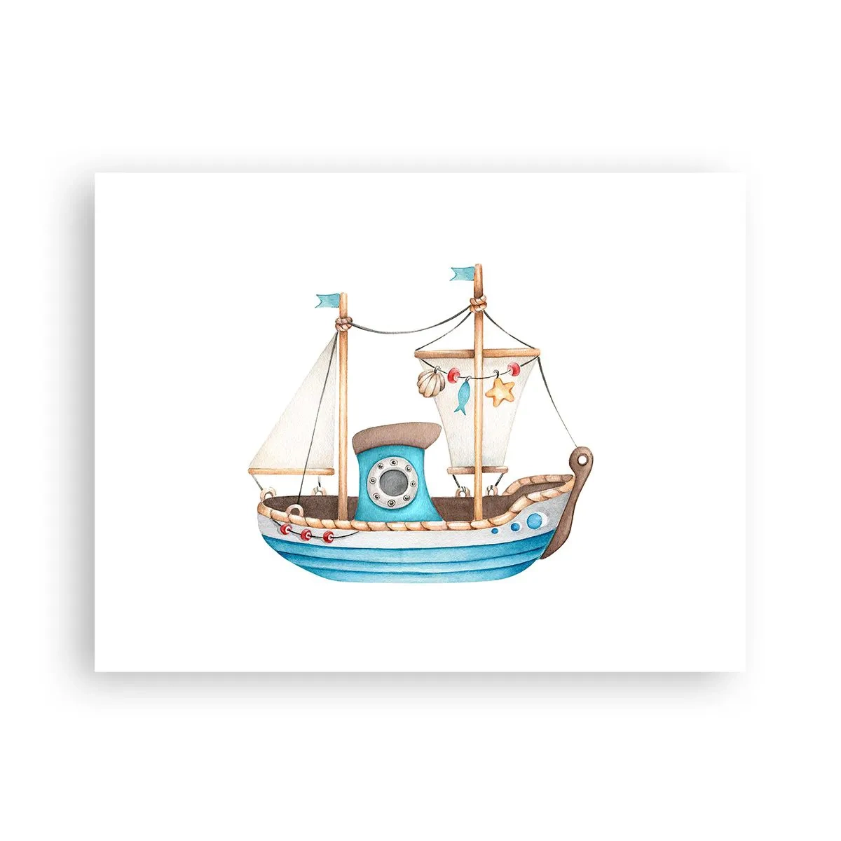 Poster - Ahoi, avontuur! - 40x30 cm