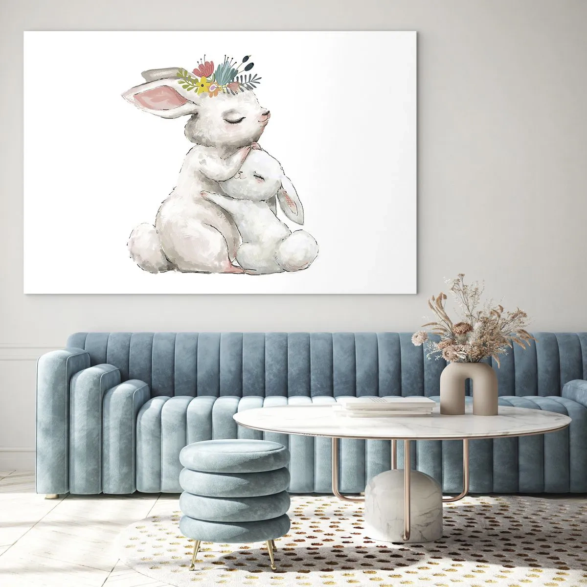 Schilderen op glas - Het is het beste met mama - 100x70 cm