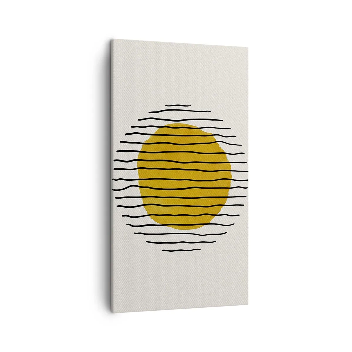 Schilderen op canvas - Abstractie trillend van warmte - 45x80 cm