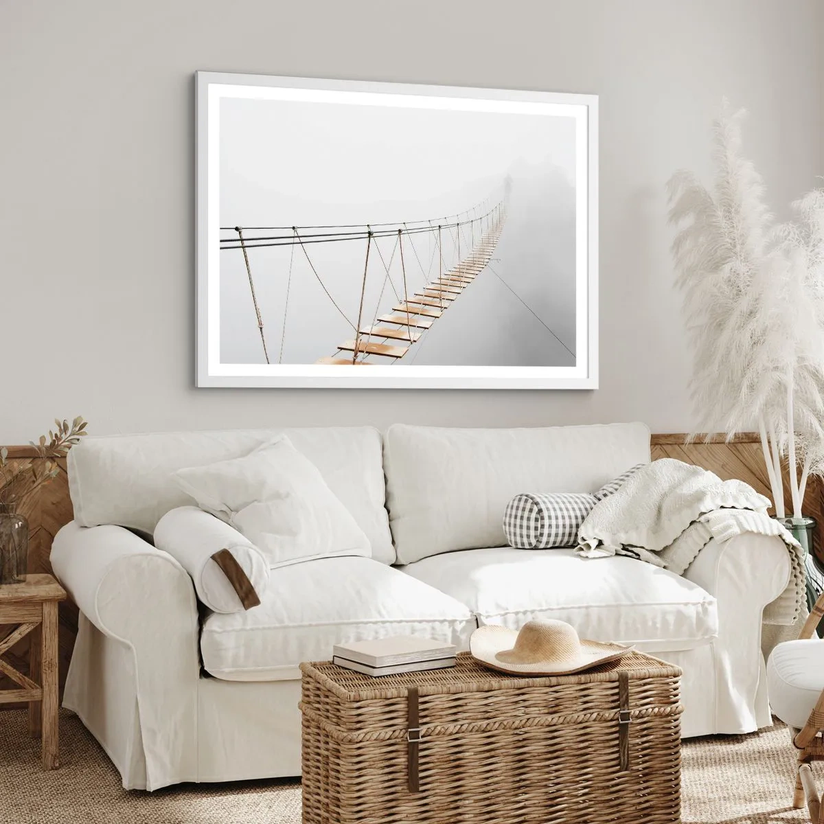 Poster in een witte lijst - Waar zal het je brengen? - 100x70 cm