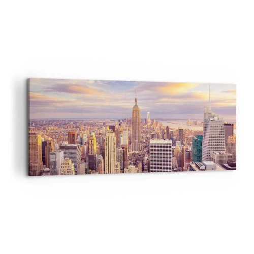 Schilderen op canvas - Reik alleen naar de wolken - 120x50 cm