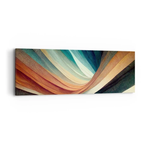 Schilderen op canvas - Geweven uit kleuren - 90x30 cm