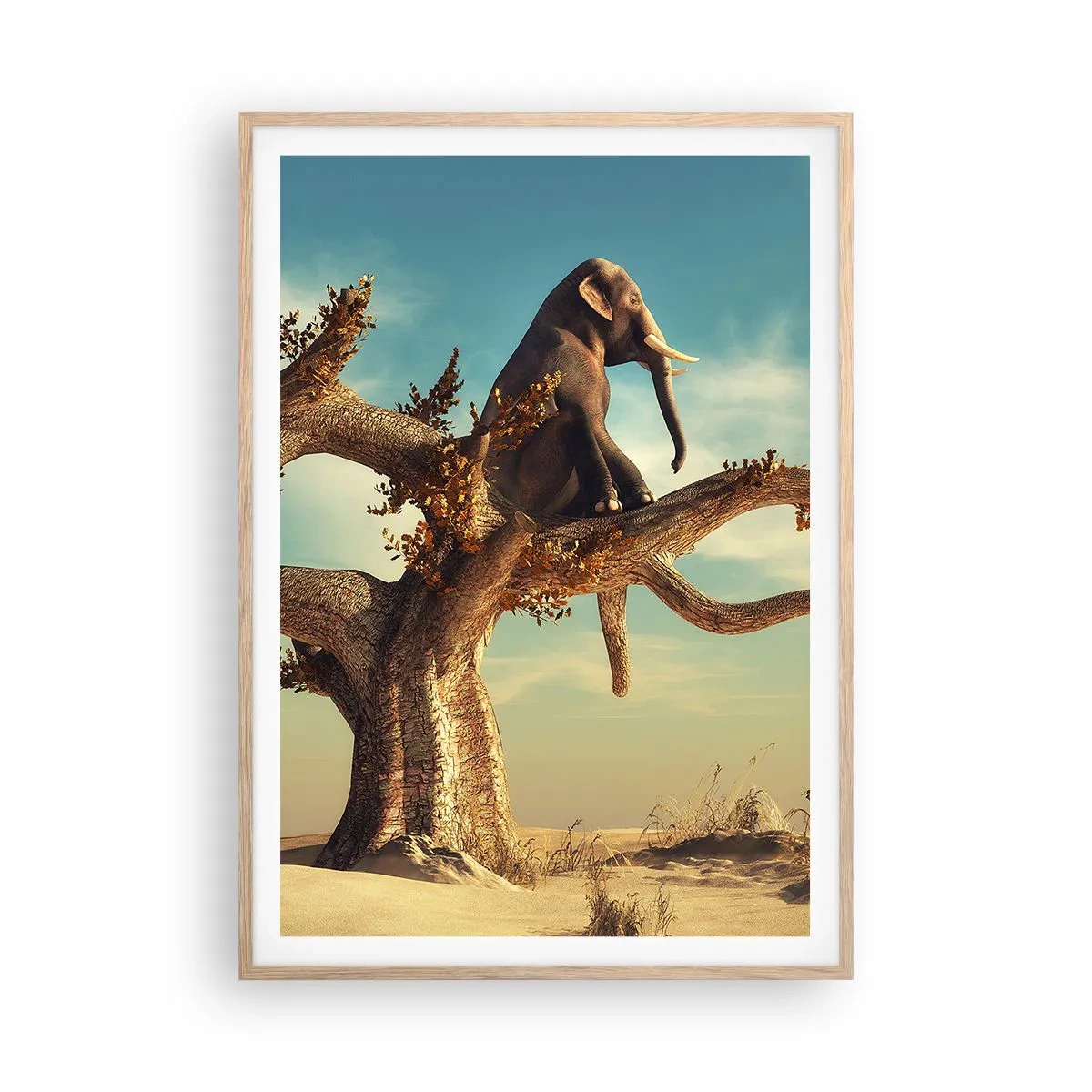 Een poster in een licht eiken lijst - Een nieuw gezichtspunt - 70x100 cm