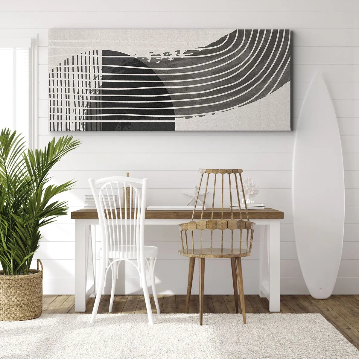 Schilderen op canvas - Daar en terug - 160x50 cm