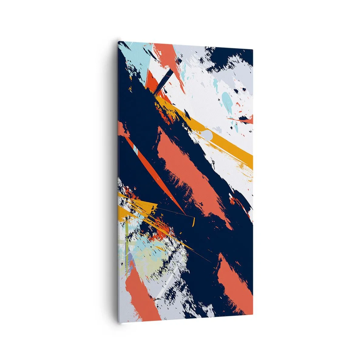 Schilderen op canvas - Dynamische compositie - 65x120 cm