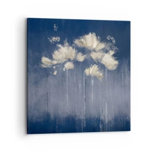 Schilderen op canvas - Als bloemblaadjes in de wind - 70x70 cm