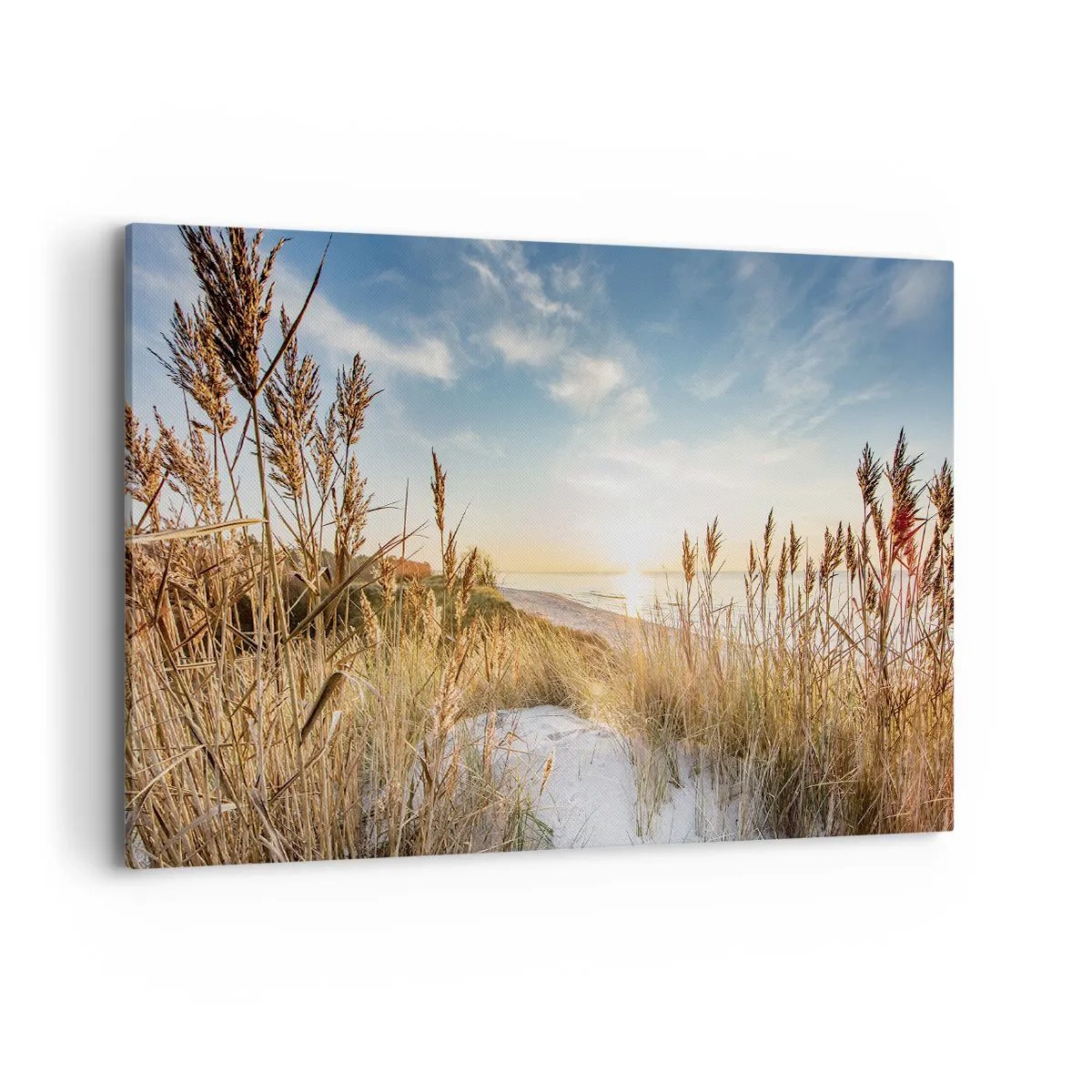 Schilderen op canvas - Noord strand - 120x80 cm