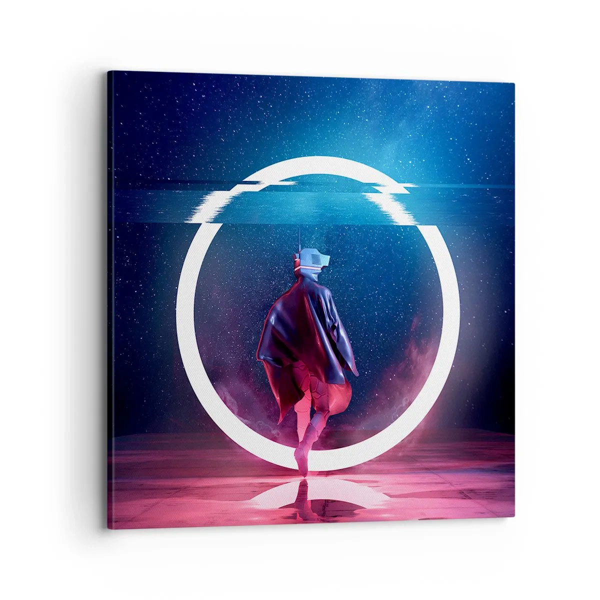 Schilderen op canvas - Tussen werelden - 70x70 cm