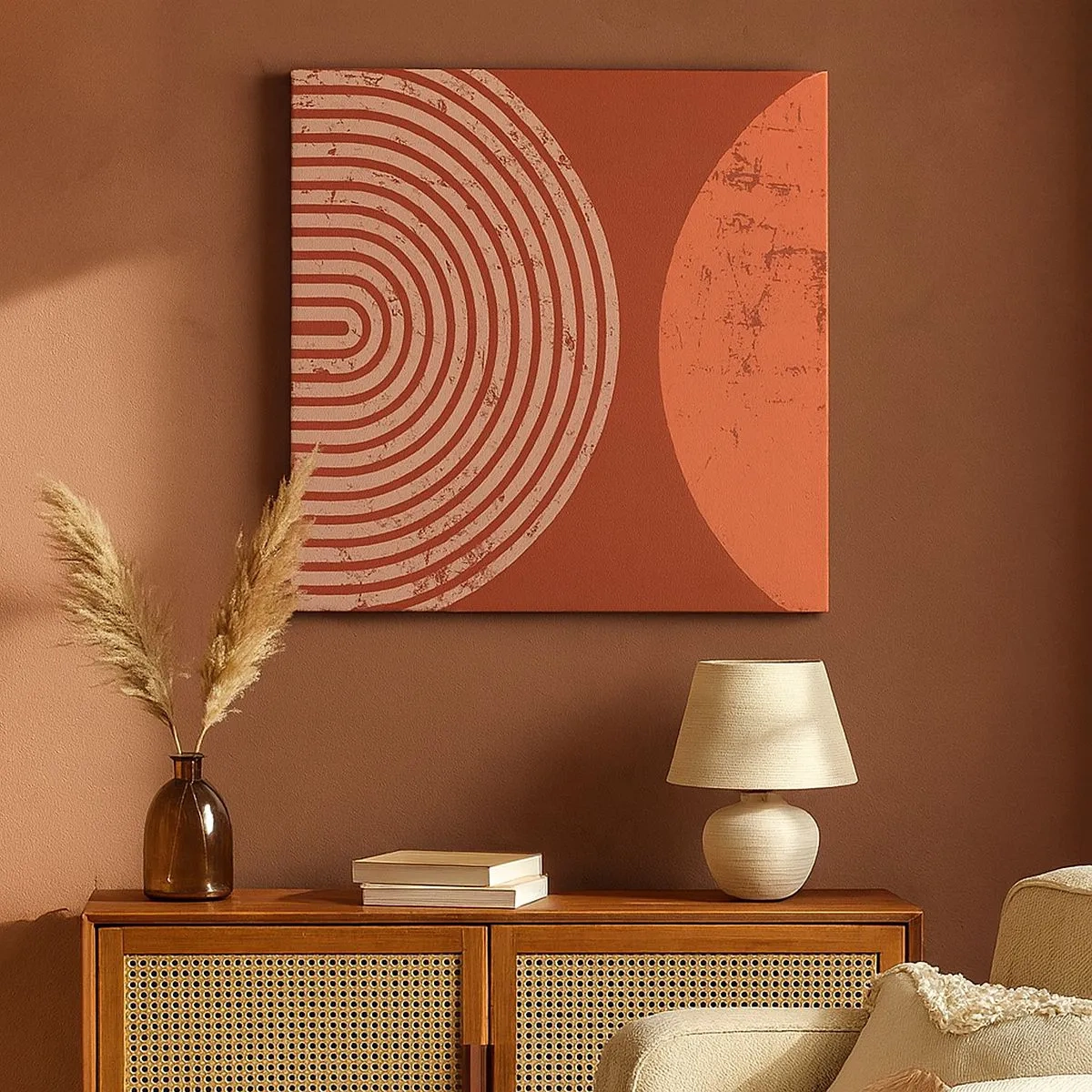 Schilderen op canvas - Een nauwe band - 30x30 cm