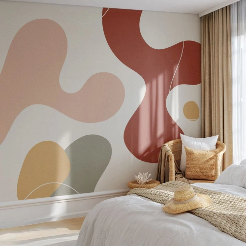 Fotobehang Premium Canvas - Kronkels of krullen? - Abstractie, Deel, Verbeelding - 450x315 cm