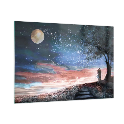 Schilderen op glas - Een sterrenspektakel - 100x70 cm