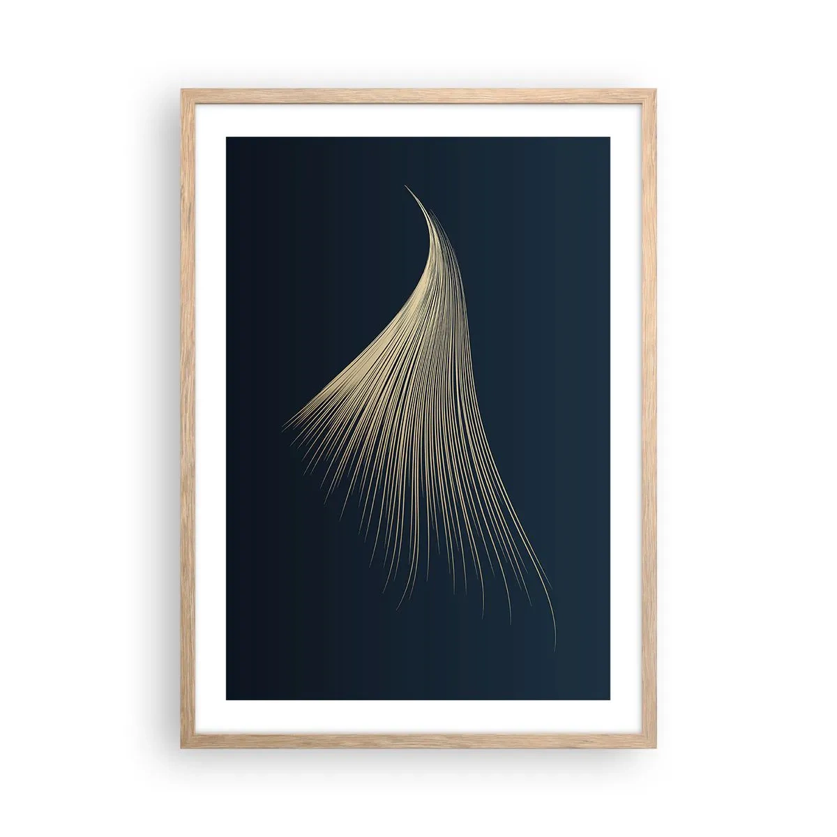 Een poster in een licht eiken lijst - Als het haar van een engel - 50x70 cm