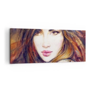 Schilderen op canvas - Een dubbeltje voor je gedachten - 120x50 cm