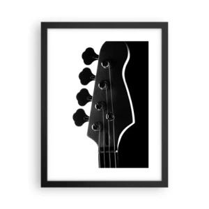 Poster in een zwarte lijst - Rock stilte - 30x40 cm