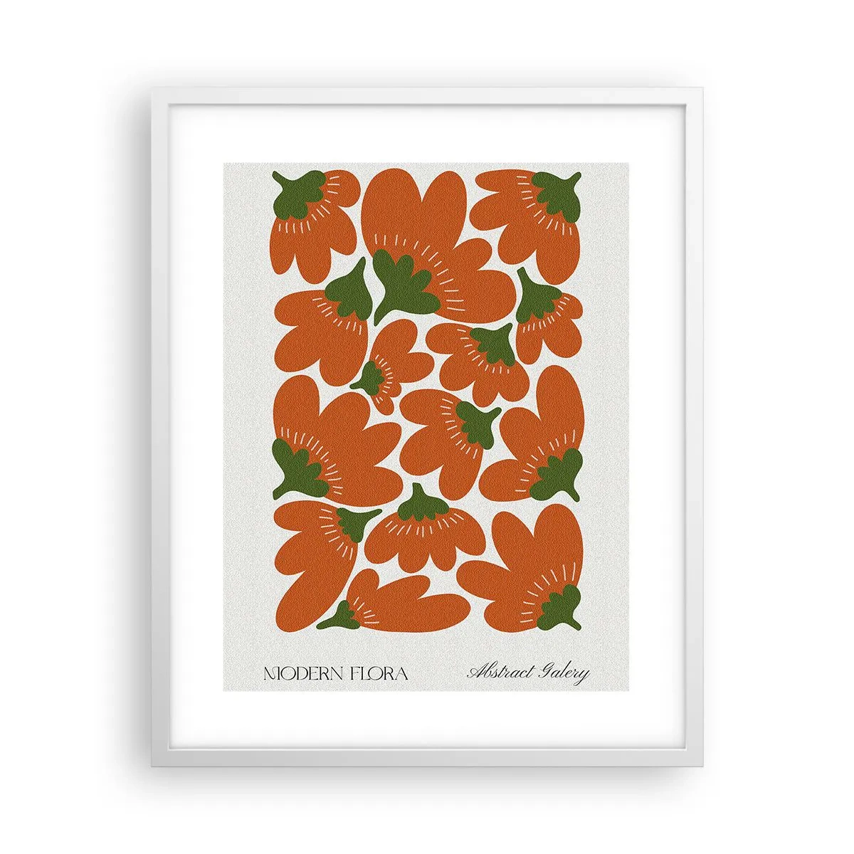 Poster in een witte lijst - Uit het leven van bloemen - 40x50 cm