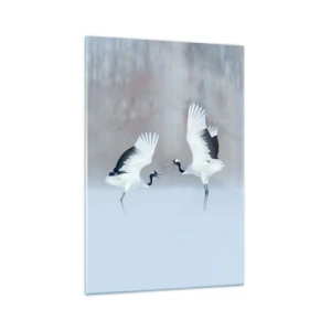 Schilderen op glas - Dans in de mist - 70x100 cm