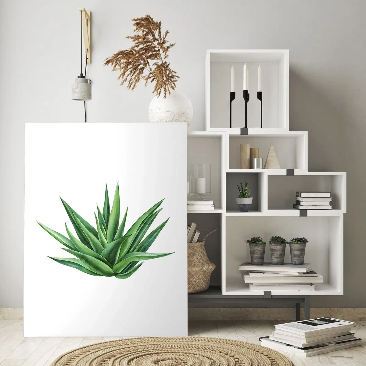 Schilderen op glas - Groen – kracht – leven - 50x70 cm