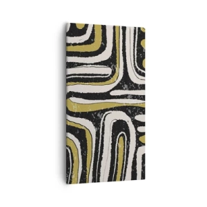 Schilderen op canvas - Compositie: wegen en steegjes - 55x100 cm