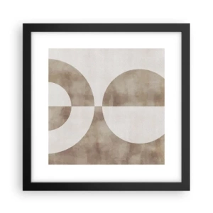 Poster in een zwarte lijst - Gelijkenissen en verschillen - 30x30 cm