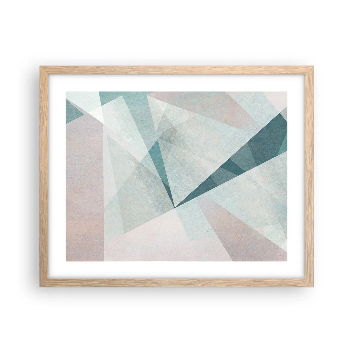 Een poster in een licht eiken lijst - Makkelijk maar dynamisch - 50x40 cm