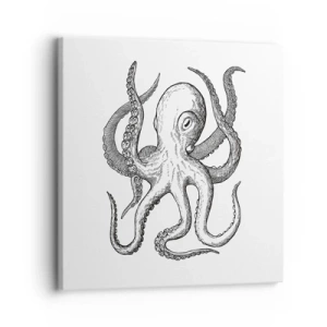 Schilderen op canvas - Dansend met de golven - 30x30 cm