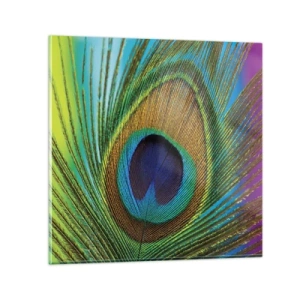 Schilderen op glas - Oog in oog - 40x40 cm