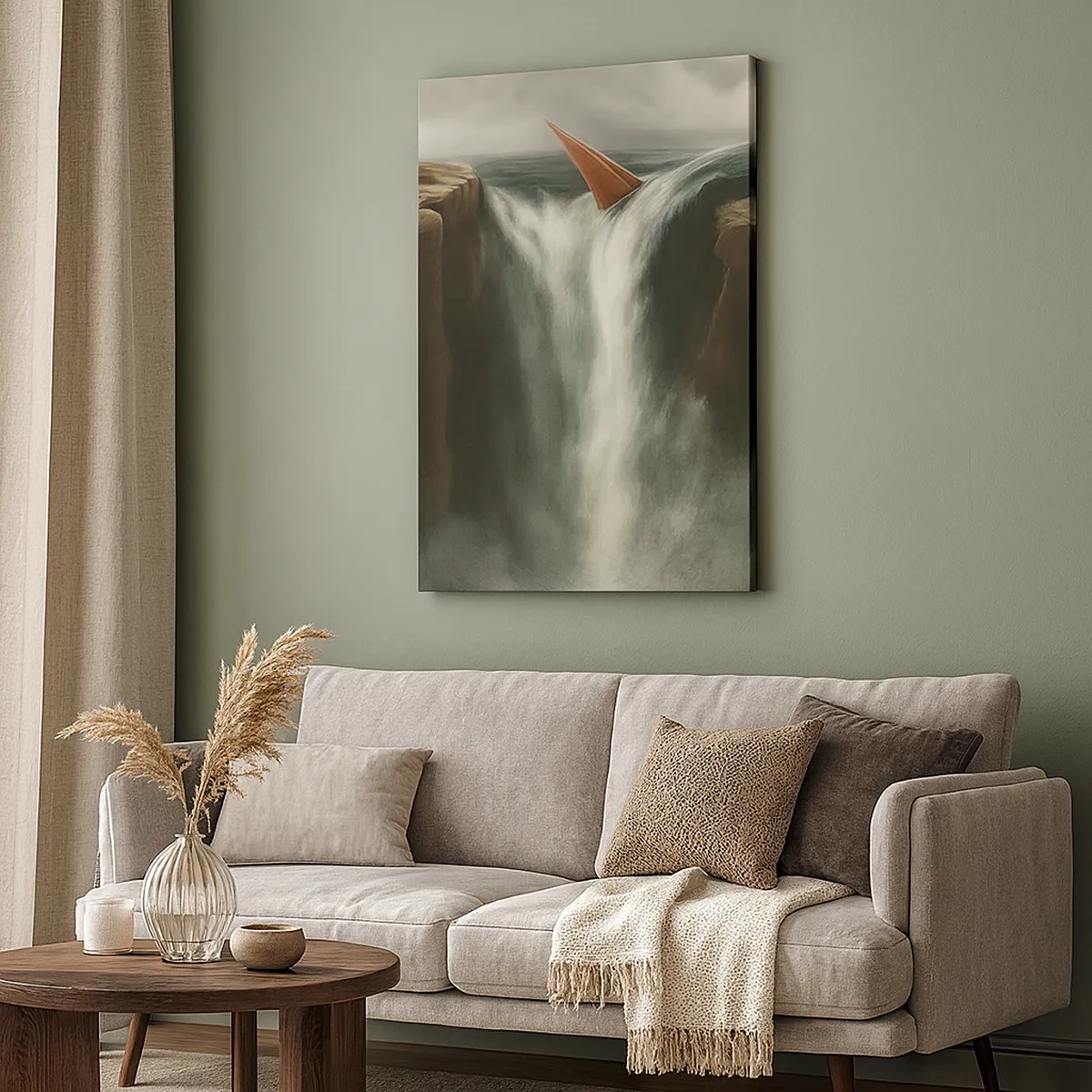 Schilderen op canvas - Een waarschuwing voor het leven - 50x70 cm