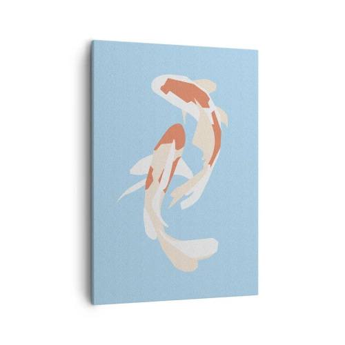 Schilderen op canvas - Spontaan synchroonzwemmen - 50x70 cm