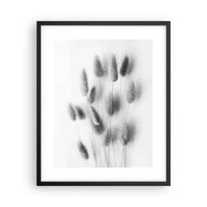 Poster in een zwarte lijst - Haar luchtigheid gras - 40x50 cm