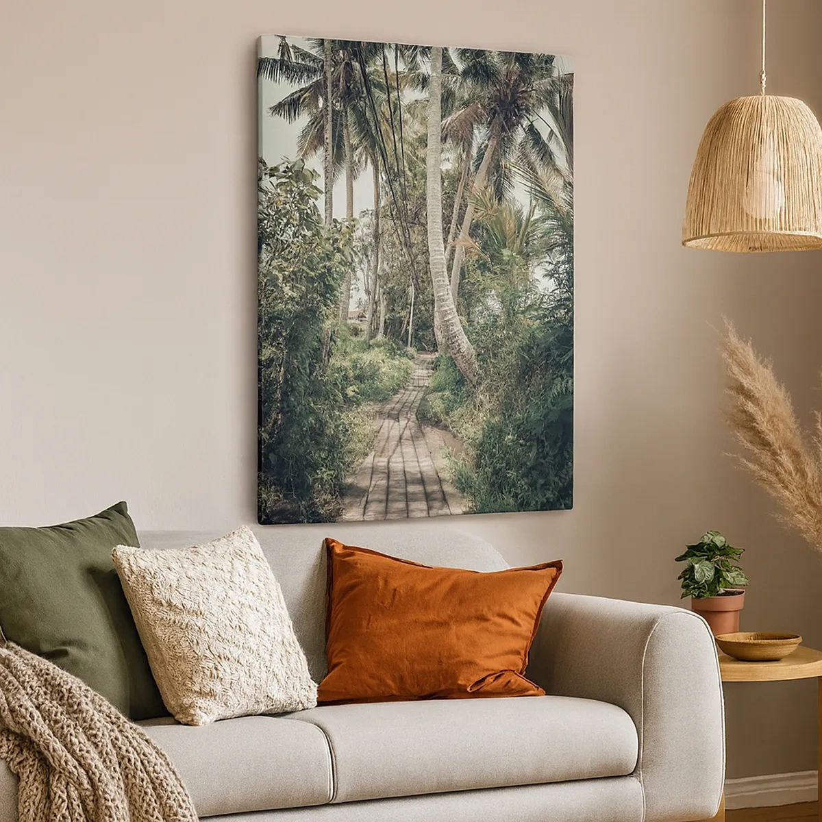 Schilderen op canvas - Palmsteeg - 50x70 cm