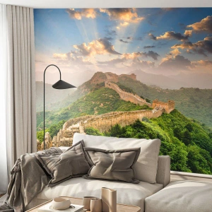 Fotobehang Standard Eco - Eeuwige grootheid - Landschap, De Chinese muur, Azië - 250x175 cm