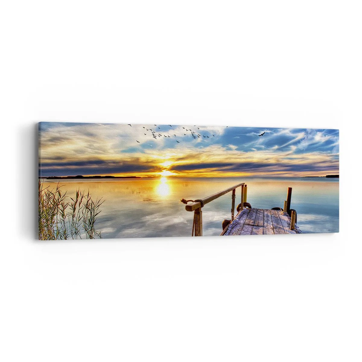 Schilderen op canvas - De wind gaat rusten - 90x30 cm