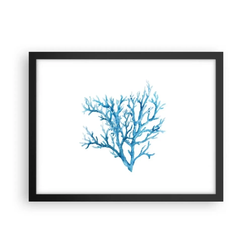 Poster in een zwarte lijst - Nautische filigraan - 40x30 cm