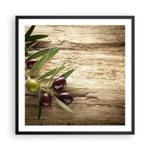 Poster in een zwarte lijst - Rechtstreeks uit de natuur - 60x60 cm