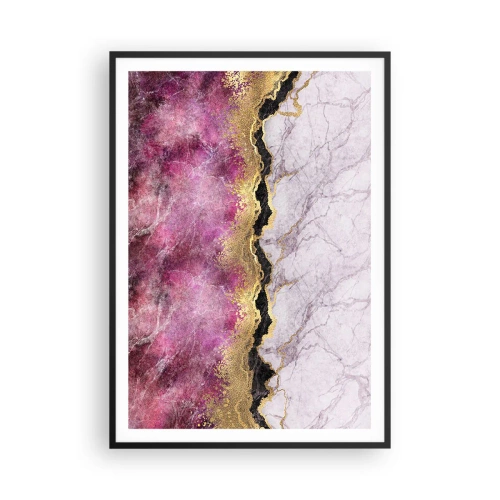 Poster in een zwarte lijst - Op de grens - 70x100 cm
