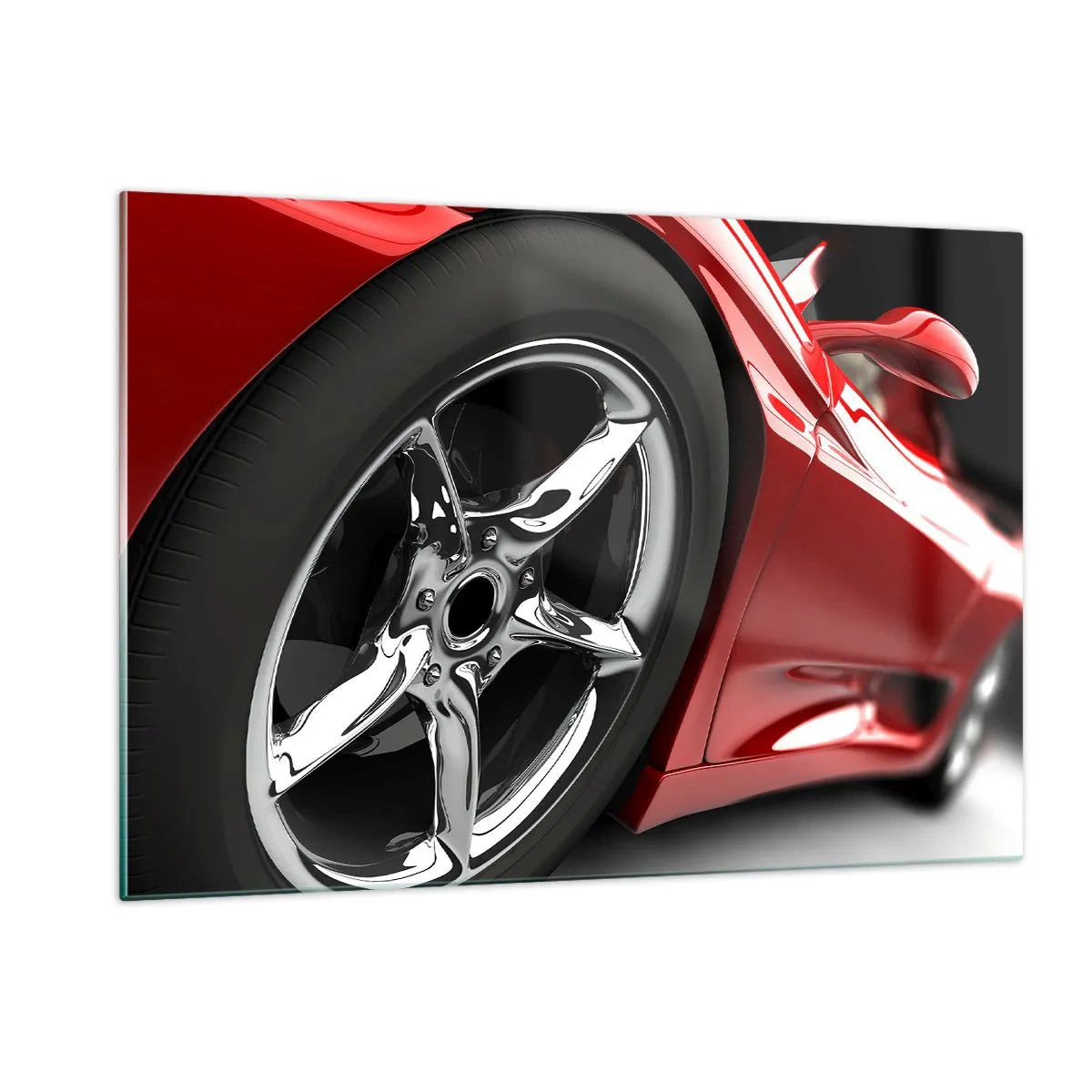 Schilderen op glas - Gemaakt voor snelheid - 120x80 cm