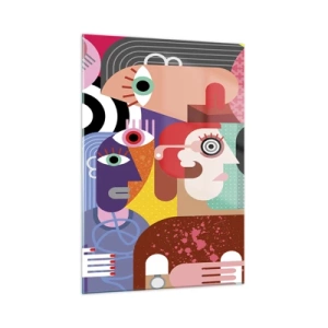 Schilderen op glas - Wij zijn van de heer Picasso - 50x70 cm