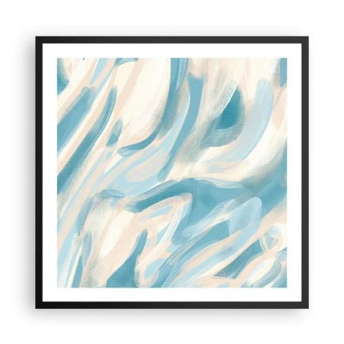 Poster in een zwarte lijst - Lente briesjes - 60x60 cm