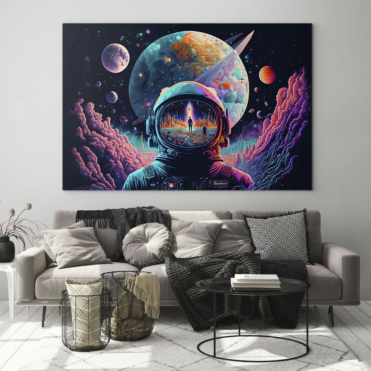 Schilderen op glas - Filosofen hebben er niet van gedroomd - 100x70 cm