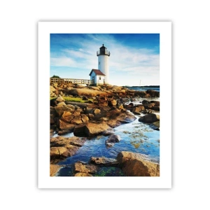 Poster - Kom blij terug, ik wacht - 40x50 cm