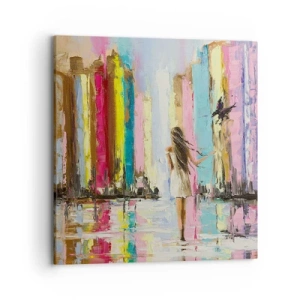 Schilderen op canvas - Volg mij - 70x70 cm