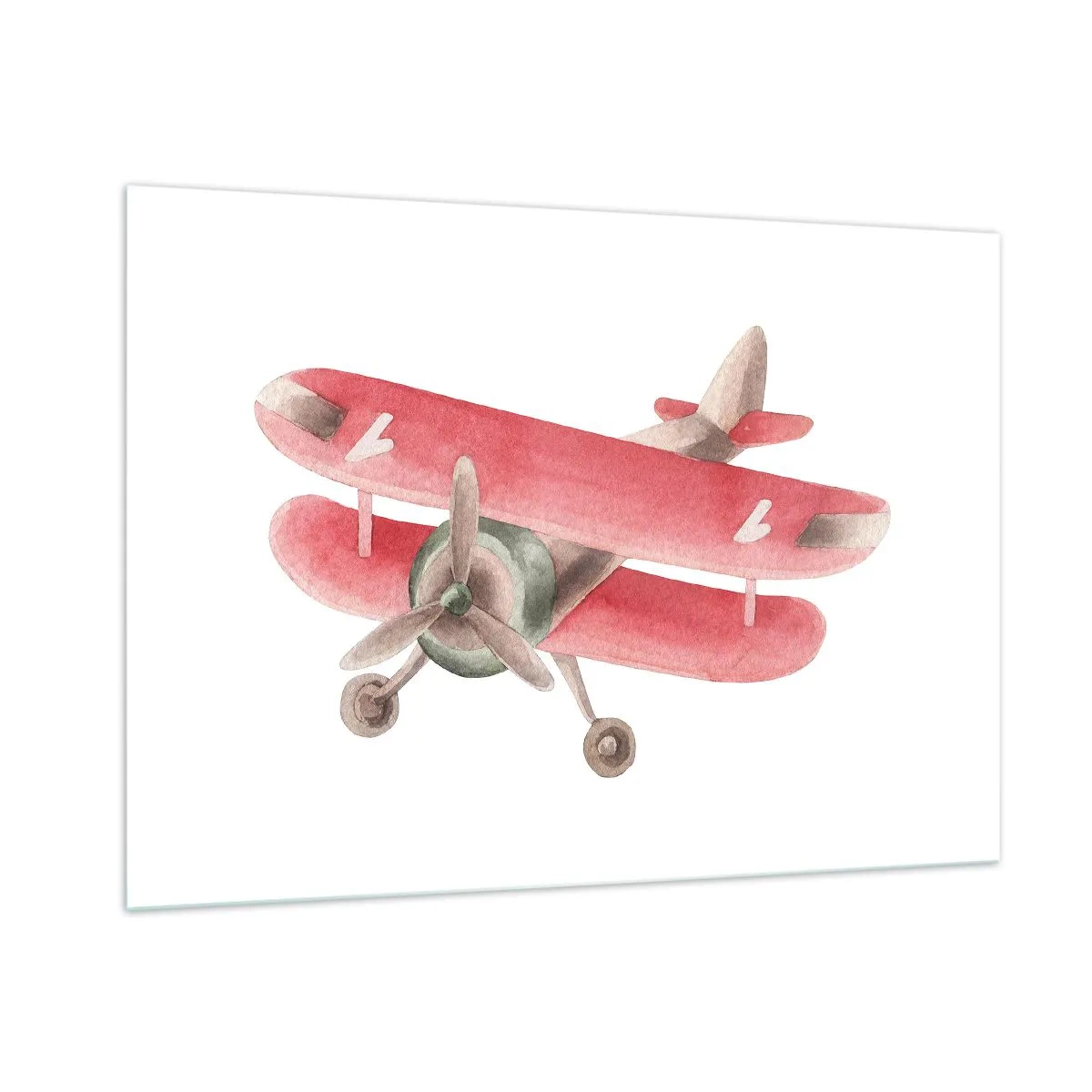 Schilderen op glas - Klaar voor hoge vluchten - 100x70 cm