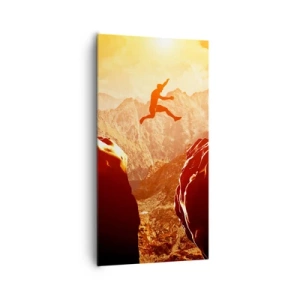 Schilderen op canvas - Grenzen overschrijden - 65x120 cm