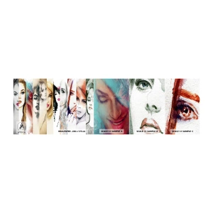 Fotobehang Staaltje Standard Eco - En jij bent het altijd - Vrouw, Het gezicht van de vrouw, Portret - 100x30 cm