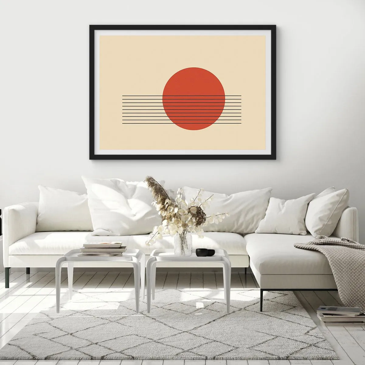 Poster in een zwarte lijst - Opnieuw en opnieuw en verder - 40x30 cm