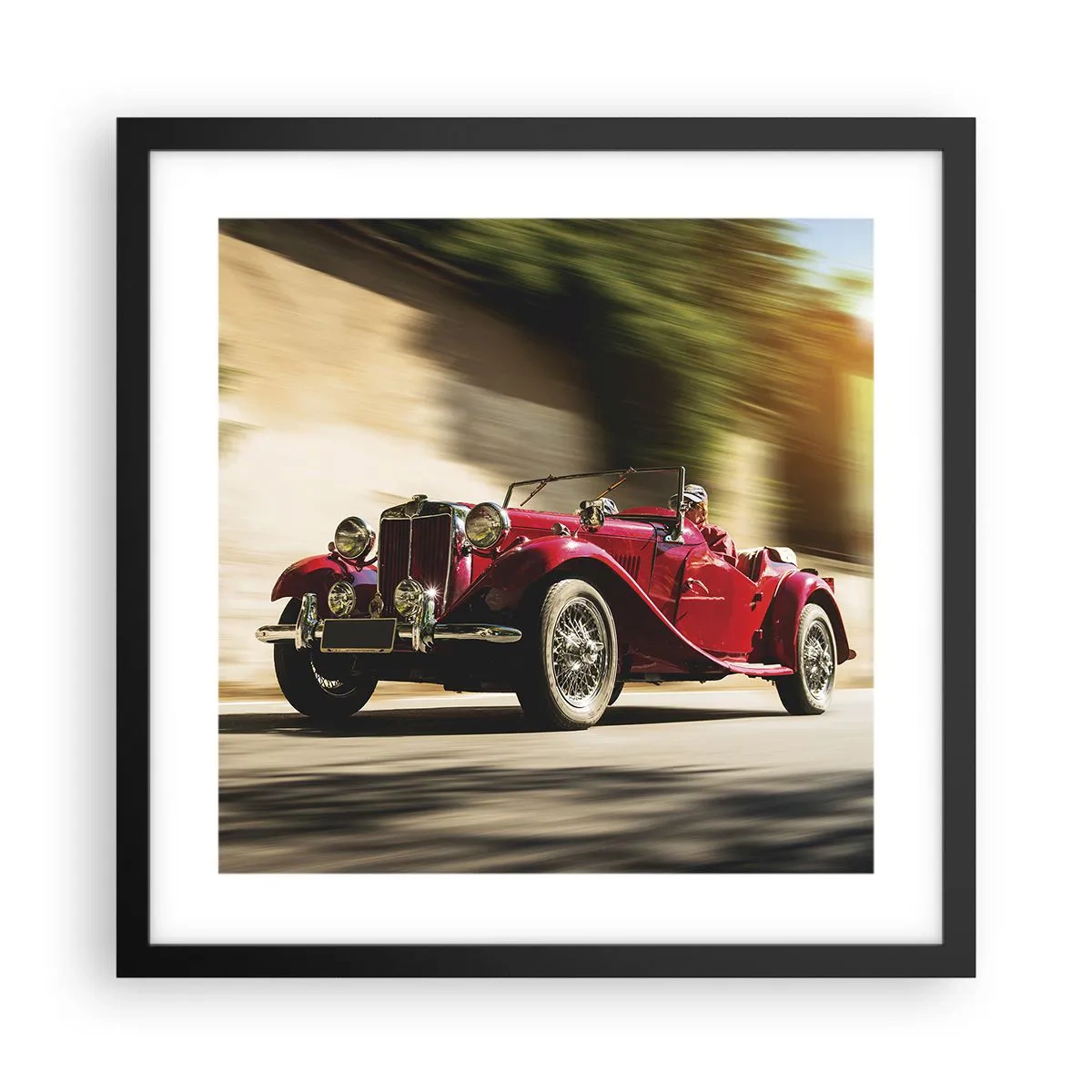 Poster in een zwarte lijst - Mooier dan Nike van Samothrace - 40x40 cm