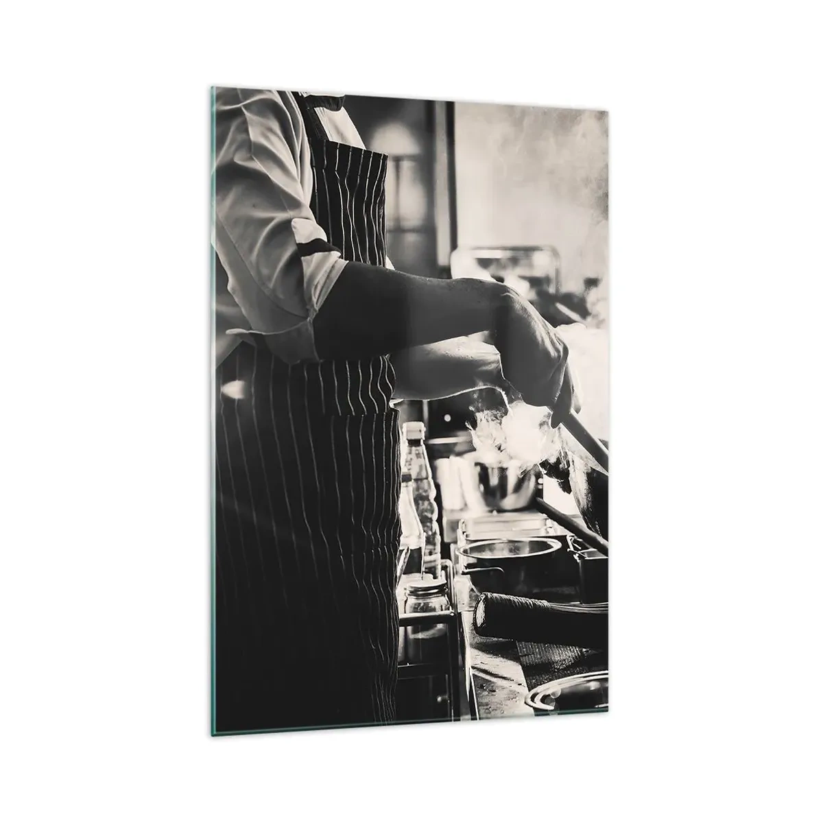 Schilderen op glas - Alchemie van smaken - 70x100 cm